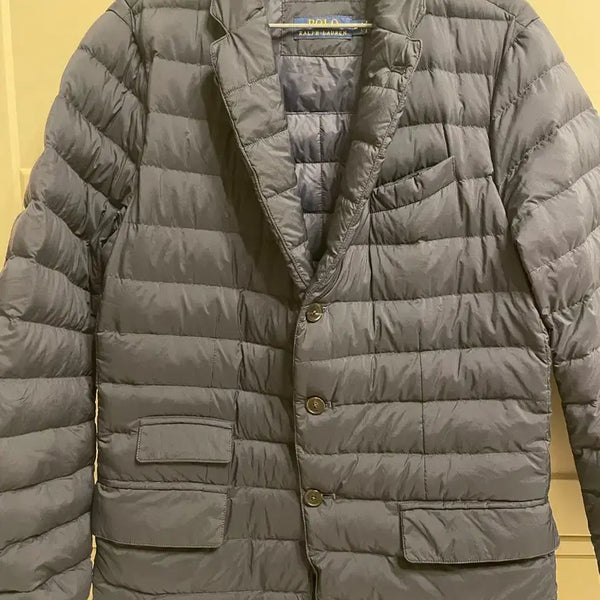 [BUNJANG] Polo Ralph Lauren Genuine Duck Down Lightweight Half Padded Jacket (Navy) / 신품급 폴로 랄프로렌 덕다운 하프 경량패딩 (정품감정 완료)