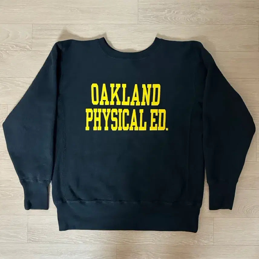 [BUNJANG] Champion Reverse Weave Oakland Physical Education Sweatshirt Black XL / [xl] 챔피온 리버스위브 블루택 맨투맨