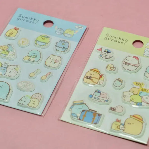 [BUNJANG] Sumikko Gurashi Sticker Set (2 Types) / 스밋고쿠라시 스티커 다꾸 새제품 2종 세트