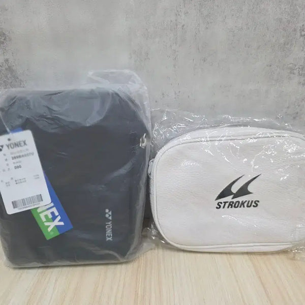 [BUNJANG] YONEX & STROKUS Mini Crossbody Bag Pouch Set / 2종 일괄)요넥스+스트로커스 미니크로스백 파우치 핸드폰가방 배드민턴 골프