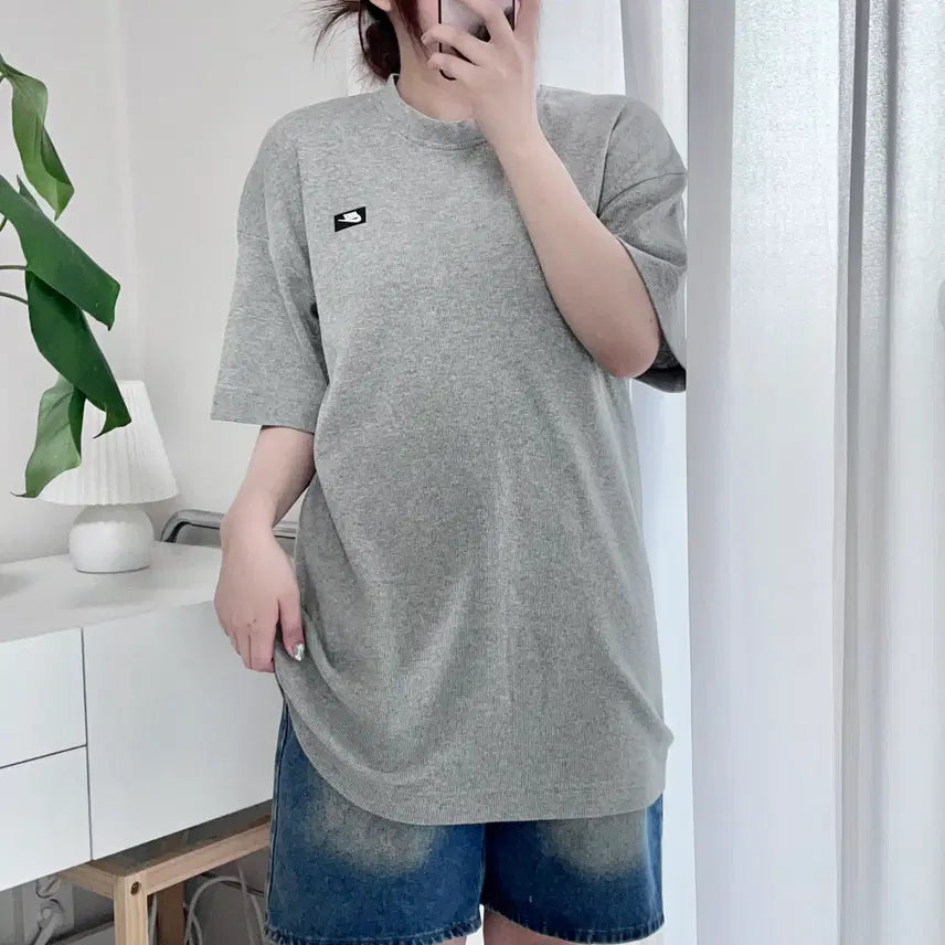 [BUNJANG] Nike Gray Waffle T-Shirt (M) / 나이키 그레이 와플 반팔티 [ M ]