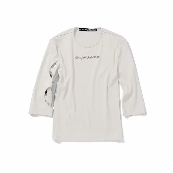 [BUNJANG] Oddly Workshop 3-Quarter Cutout Tee Smog / 오들리워크샵 3-Quarter Cutout Tee Smog