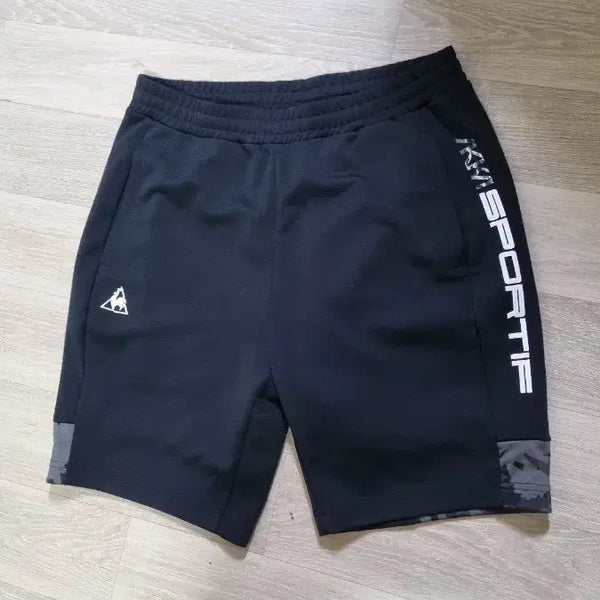 [BUNJANG] Le Coq Sportif Black Sports Shorts Size 34 / 매장정품 르꼬끄 검정색상 스포츠 반바지 95