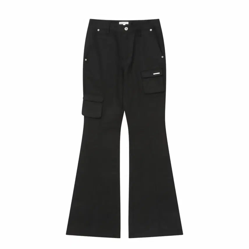 [BUNJANG] Miseki Seoul Line Pocket Cargo Pants Black / 미세키서울 Line pocket cargo pants BLACK
