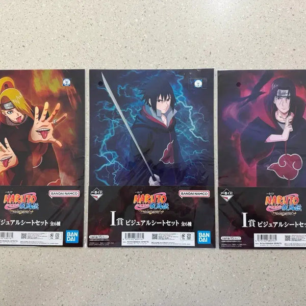 [BUNJANG] Naruto Ichiban Kuji Kazekage Prize I Visual Sheet - Deidara & Itachi Bundle Set / (일괄) 나루토 제일복권 쿠지 카제카게 I상 비주얼 시트 데이다라 이타치