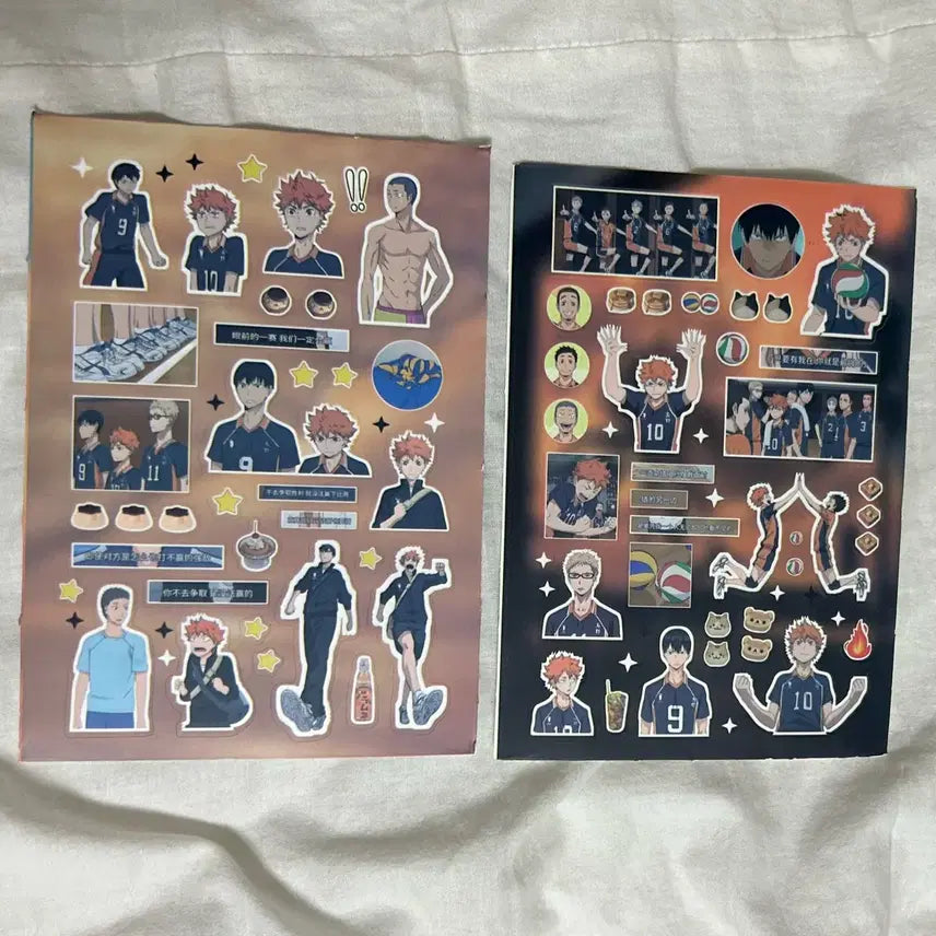 [BUNJANG] Haikyuu!! Karasuno High School "Team" Die-Cut Sticker Bundle Set / 일괄) 하이큐 카라스노 경기 칼선 스티커 씰스 카게야마 츠키시마