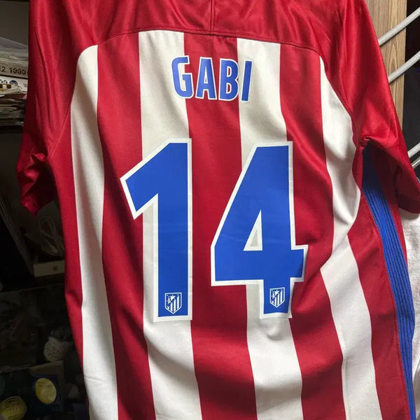 [BUNJANG] Atletico Madrid 16-17 Home Short Sleeve Gabi #14 Jersey (M/100) / 16-17 아틀레티코 마드리드 홈 반팔 No.14 GABI 가비