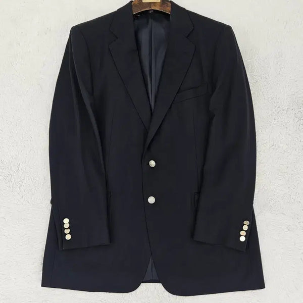 [BUNJANG] Ermenegildo Zegna Navy Wool Blazer with Gold Buttons / 제냐 네이비 금장 블레이저
