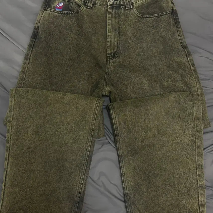 [BUNJANG] Polar Skate Co. Big Boy Jeans (Old Version) - Green Black, L / 폴라스케이트 빅보이진 구버전 그린블랙 L