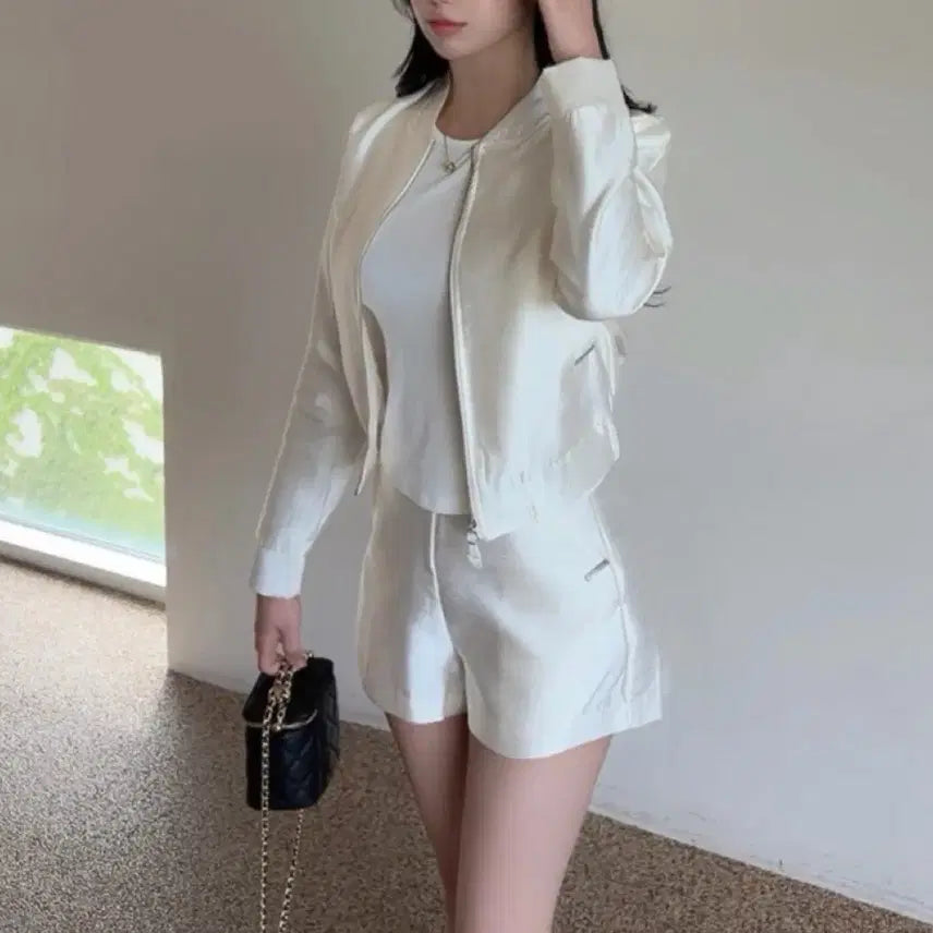 [BUNJANG] Imported Silk Linen Set / 새제품) 수입 실크 린넨 세트
