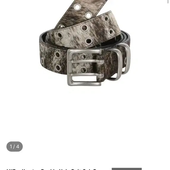 [BUNJANG] MJD x Kamien Double Hole Belt Oak Brown / MJD x 카미엔 더블 홀 벨트 오크 브라운