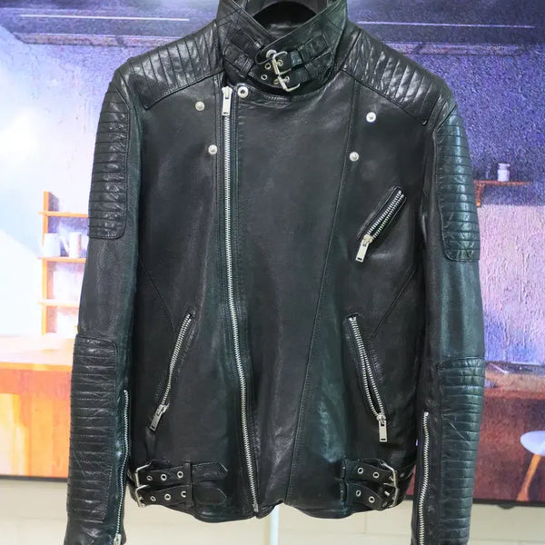 [BUNJANG] Italian Lambskin Leather Rider Jacket / 디테일이 살아있는 이태리 양가죽 라이더 자켓