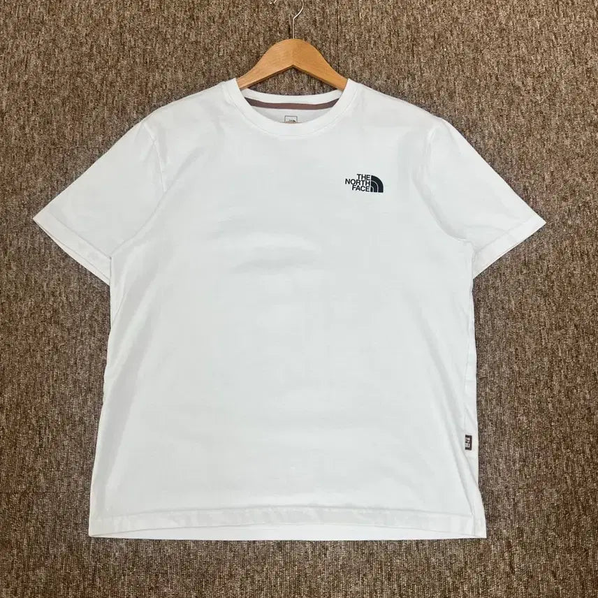 [BUNJANG] The North Face White T-Shirt L (100) / 노스페이스 화이트 한글 반팔티 L (100)