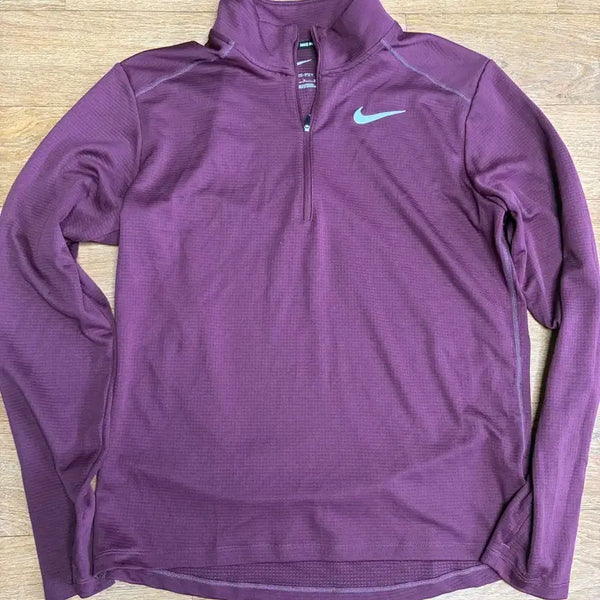 [BUNJANG] Nike Running Pacer Half-Zip Maroon (M/100) / 나이키 러닝 페이서 반집업 마룬 M(100)