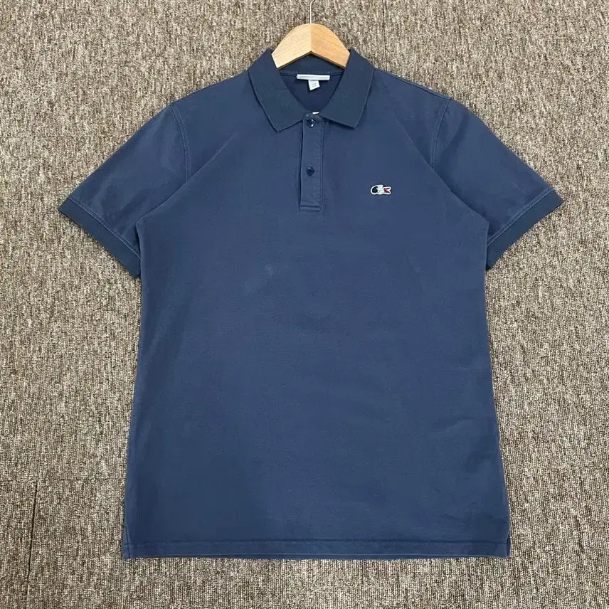 [BUNJANG] Lacoste Navy Short Sleeve Polo Shirt L / 라코스테 네이비 반팔 카라티 L