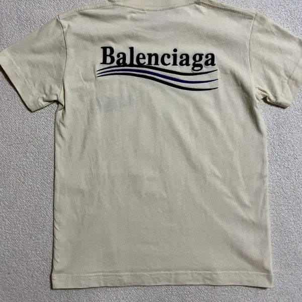 [BUNJANG] Balenciaga Political Campaign T-Shirt Cream XS / 발렌시아가 폴리티컬 캠페인 티셔츠 크림 색상