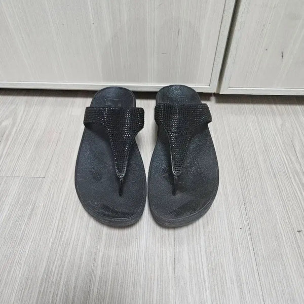 [BUNJANG] Fitflop Flip Flop Sandals Black / 핏플랍 쪼리 샌들 7