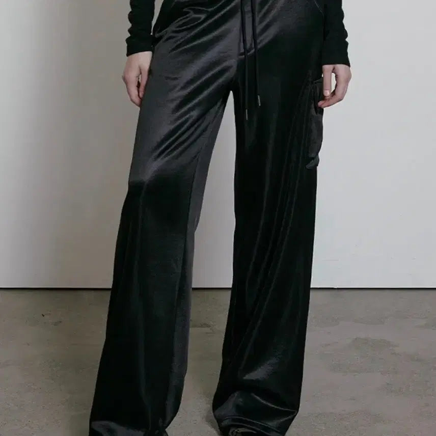 [BUNJANG] Bohemian Seoul Logo Band Wide Pants / 보헤미안서울 로고밴드 와이드팬츠
