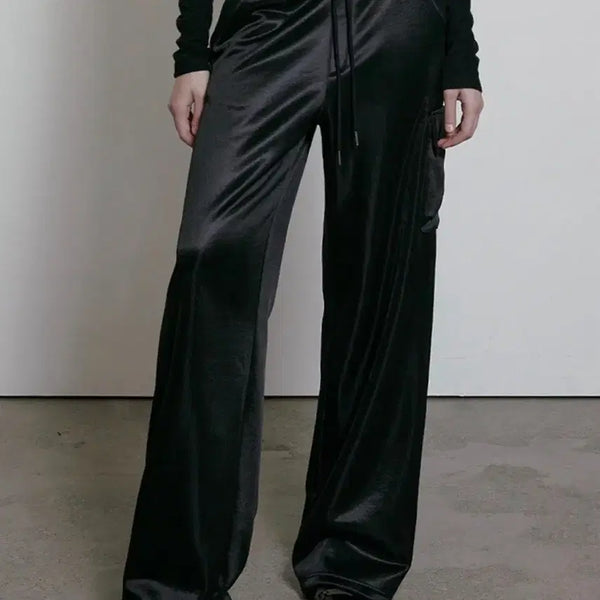 [BUNJANG] Bohemian Seoul Logo Band Wide Pants / 보헤미안서울 로고밴드 와이드팬츠