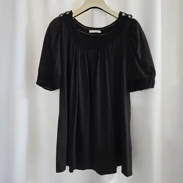 [BUNJANG] Chloé Puff Sleeve T-Shirt / 끌로에 퍼프 티셔츠