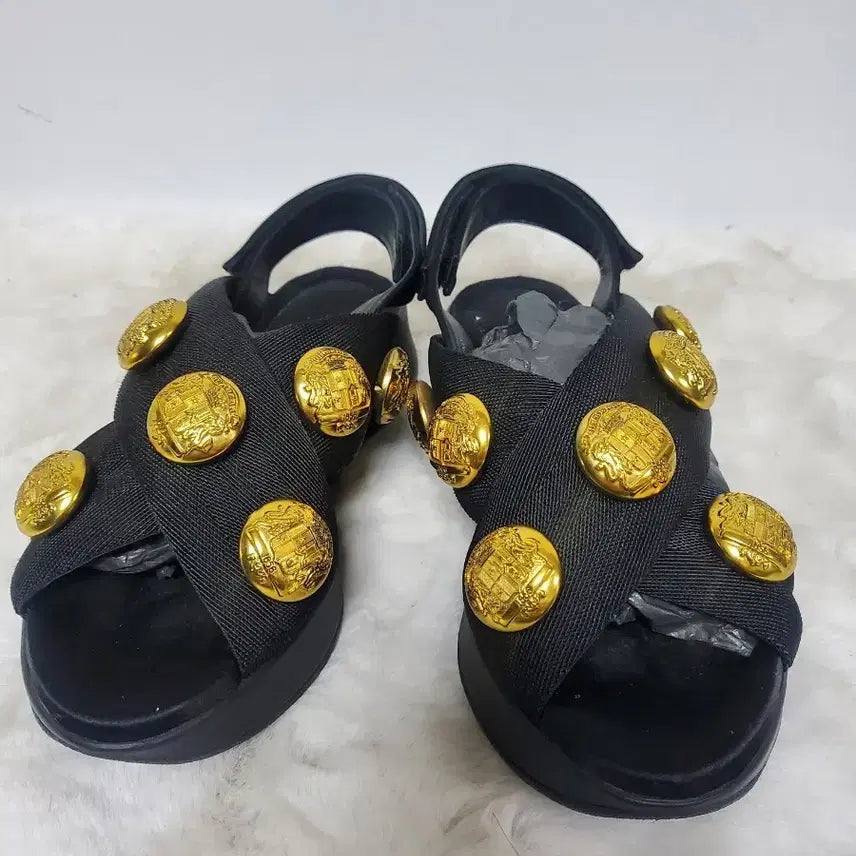 [BUNJANG] Burberry Black Cross Strap Sandals / 버버리 샌들 정품 230사이즈