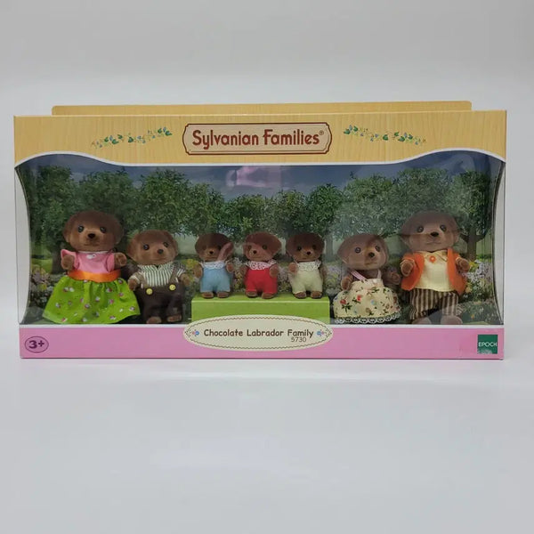 [BUNJANG] Sylvanian Families Chocolate Labrador Retriever Family Set (Discontinued) / 단종)실바니안 초콜릿 래브라도 리트리버 대가족  올드 미개봉