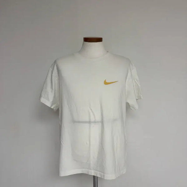 [BUNJANG] Nike Gold Swoosh Short Sleeve T-Shirt White M / 나이키 반팔티 골드 스우시 화이트 M(남여)