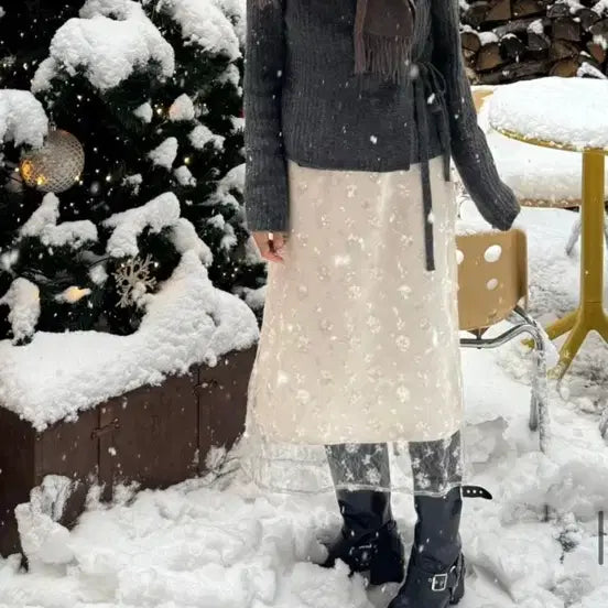 [BUNJANG] L'Eveil Sequin Skirt / 루에브르 스팽글 스커트