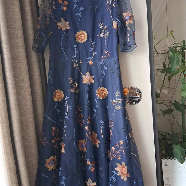 [BUNJANG] MOJO.S.FINE Embroidered Mesh Dress / 모조에스핀 자수 망사 원피스