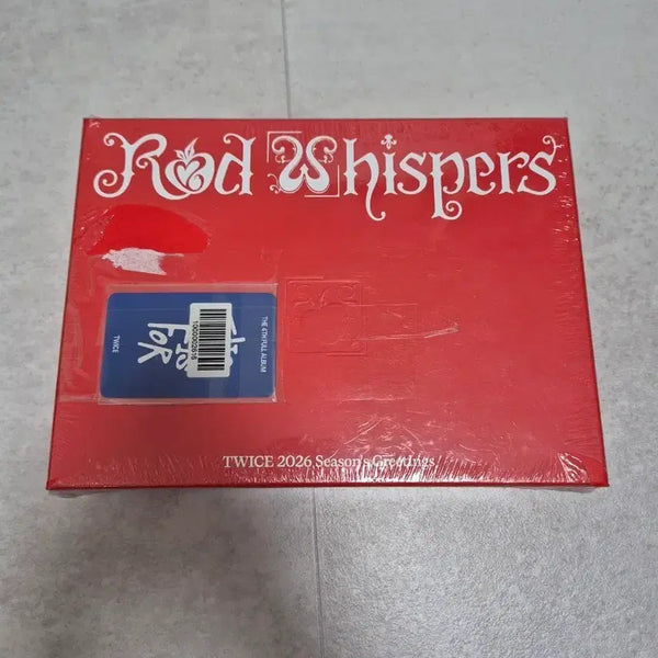 [BUNJANG] TWICE 2026 Season's Greetings Red Whispers / 트와이스 2026 시즌그리팅 Red whispers