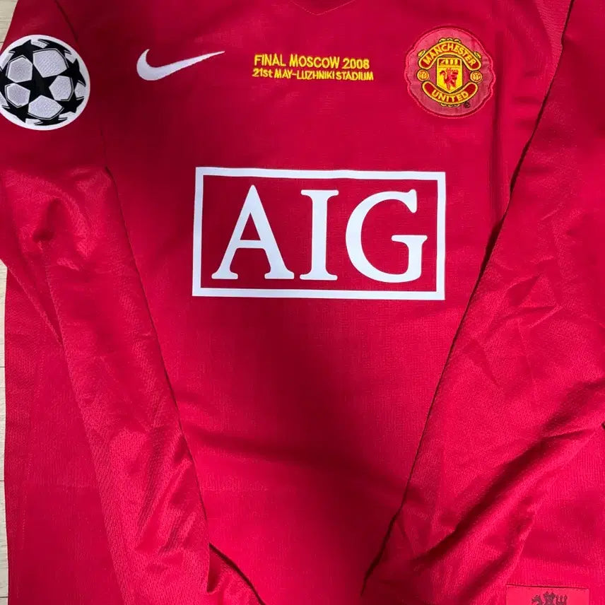 [BUNJANG] Vintage Retro Manchester United Long Sleeve Football Jersey / 빈티지 레트로 맨체스터 유나이티드 유니폼 긴팔