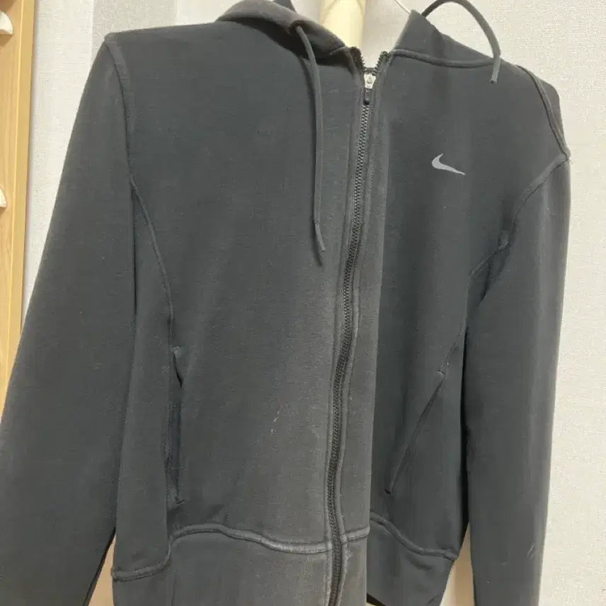 [BUNJANG] Nike Dri-FIT Black Full-Zip Hoodie / 나이키 드라이핏 후드집업 블랙