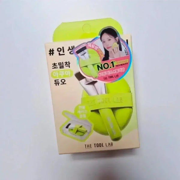 [BUNJANG] TheToolLab Aqua Duo Puff & Brush Set / 더툴랩 초밀착 아쿠아 듀오(퍼프,브러쉬) 새상품