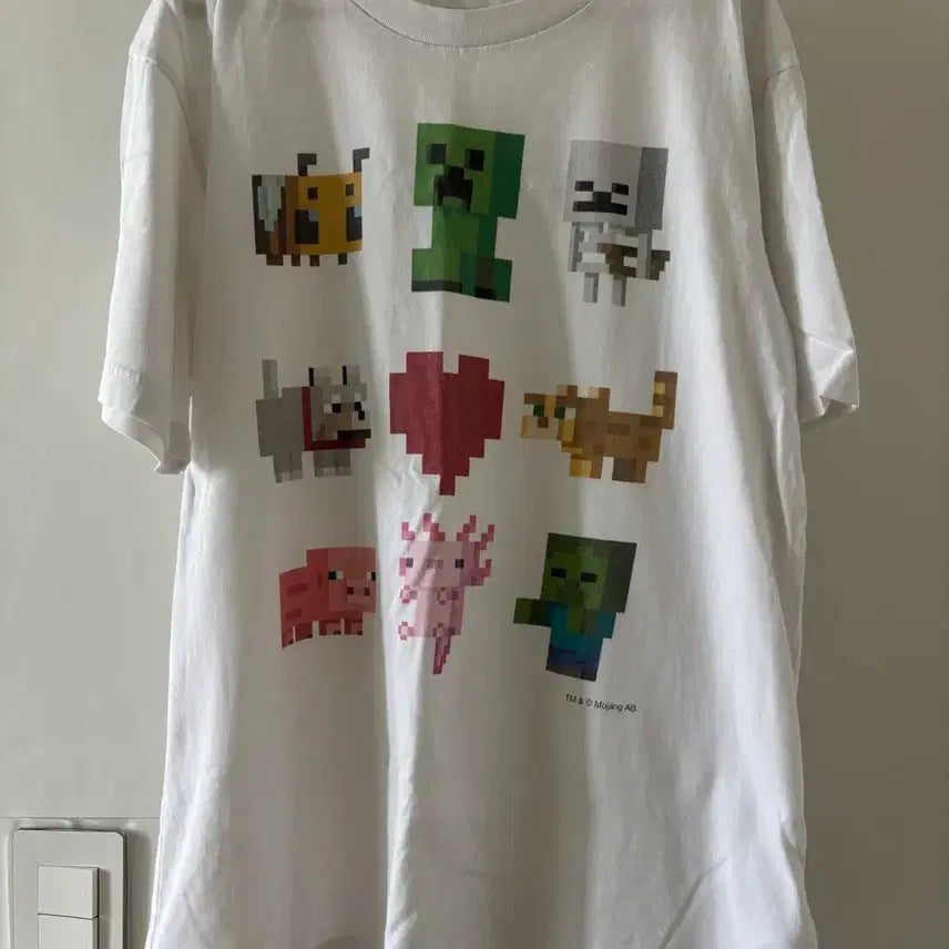 [BUNJANG] Uniqlo Minecraft Custom T-Shirt / 유니클로 마인크래프트 커스텀 티셔츠