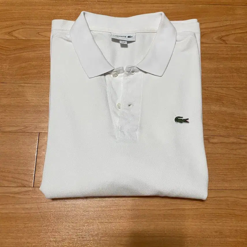 [BUNJANG] Lacoste White Pique Polo Shirt XL / (xl) 라코스테 카라티 화이트