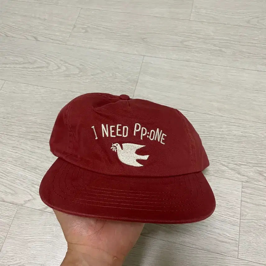 [BUNJANG] Embroidered Camp Cap Burgundy / (새제품) 자수 캠프캡 버건디