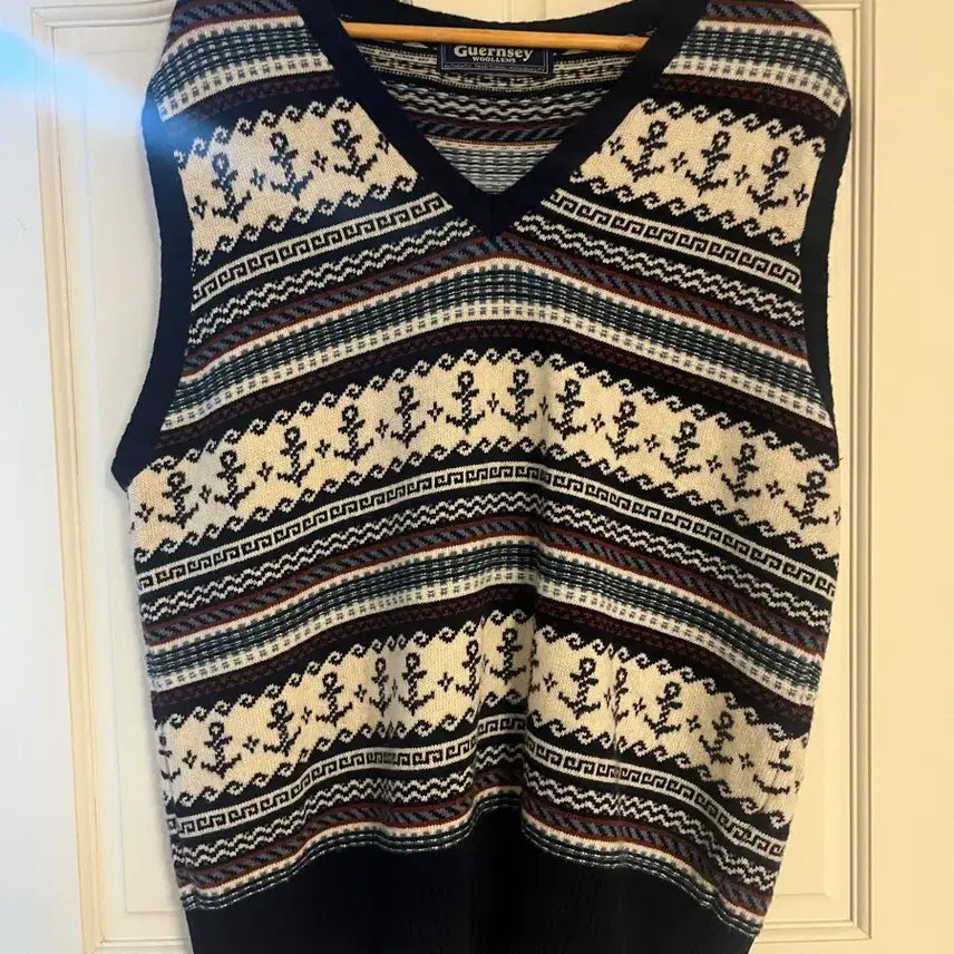 [BUNJANG] Gant Woolens Knit Vest XL / 건지울른스 니트조끼 XL