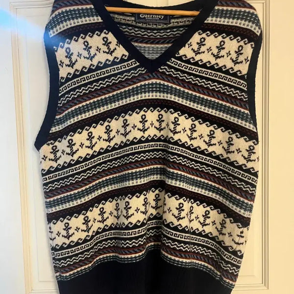 [BUNJANG] Gant Woolens Knit Vest XL / 건지울른스 니트조끼 XL