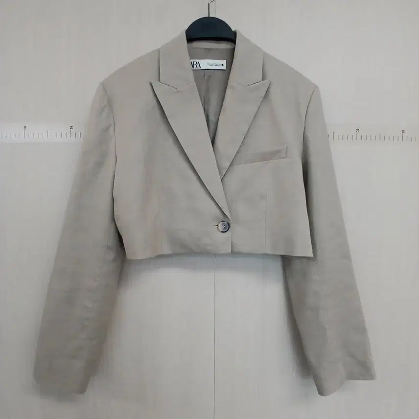[BUNJANG] Zara Cropped Jacket Beige / 자라 크롭 자켓 베이지