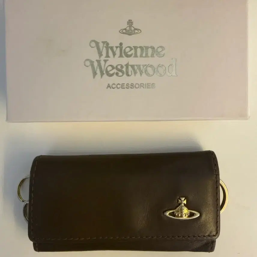 [BUNJANG] Vivienne Westwood Leather Key Holder Wallet Brown / 비비안웨스트우드 키 홀더 지갑 브라운