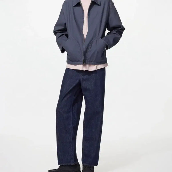 [BUNJANG] Uniqlo Wide Straight Jeans Navy 31 / 유니클로 와이드 스트레이트 진 네이비 31
