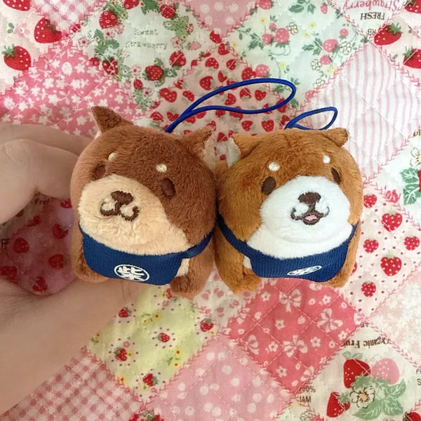 [BUNJANG] Shiba Inu Plush Keychain Set of 2 / 시바견 인형 키링 2개 세트