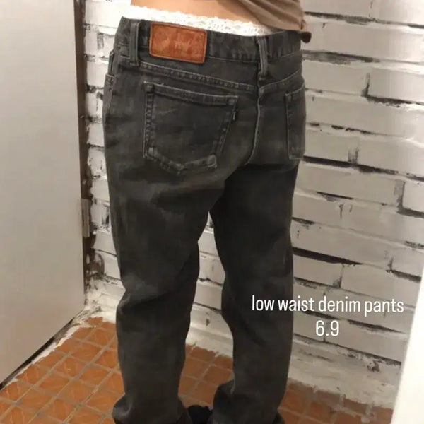 [BUNJANG] Vintage Low Waist Denim Pants / 빈티지 데님 low waist denim pants 베인떼