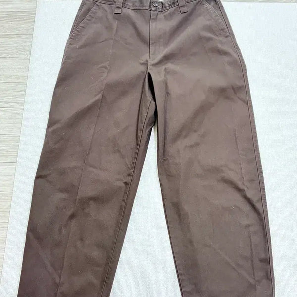 [BUNJANG] Uniqlo Wide Fit Chino Pants Brown / 유니클로 와이드핏 치노팬츠 35BROWN