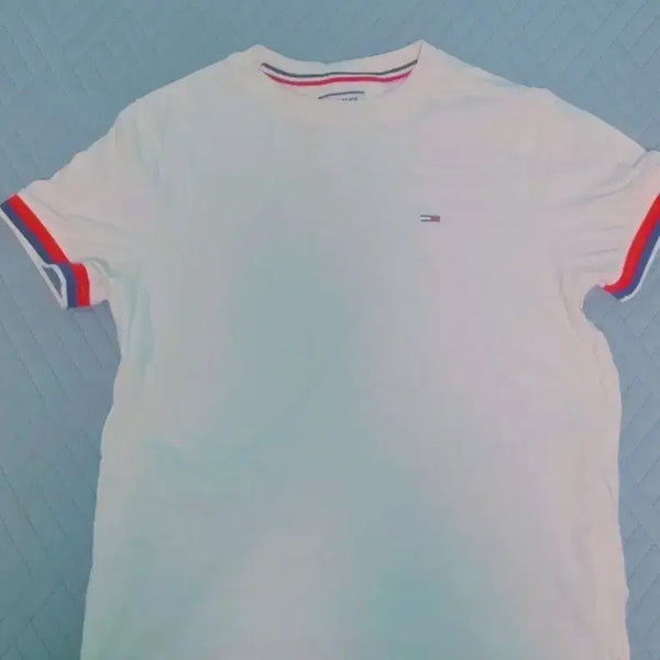[BUNJANG] Tommy Hilfiger Short Sleeve T-Shirt White M / 타미힐피거 반팔 티셔츠 화이트 M