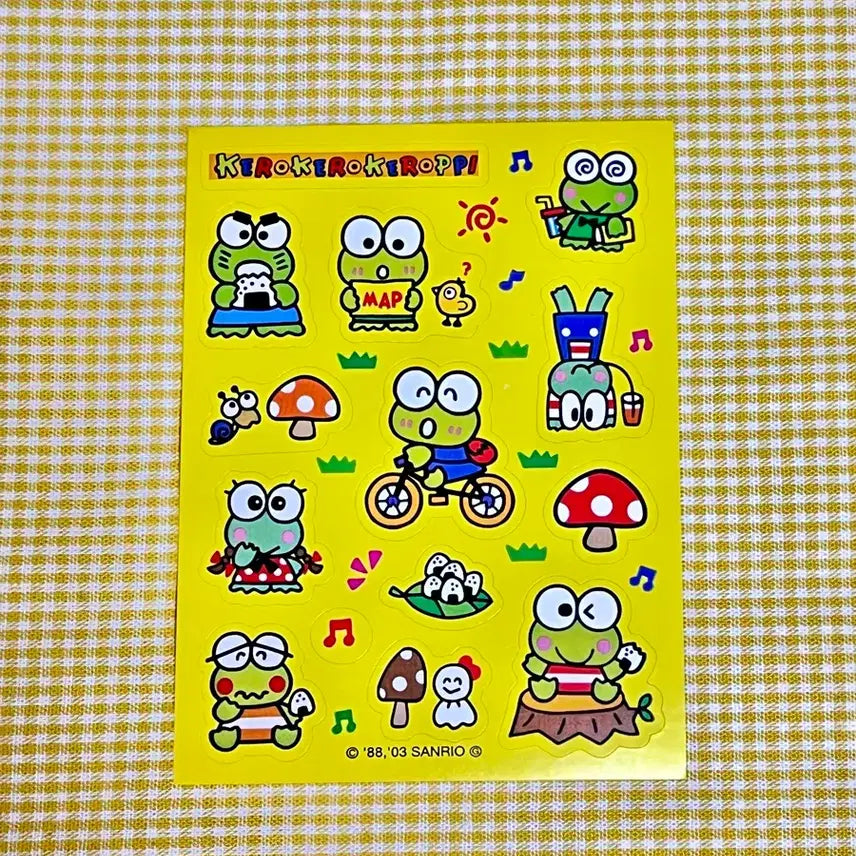 [BUNJANG] Sanrio Keroppi 2003 Classic Stickers / 케로피 고전 2003년 스티커 산리오
