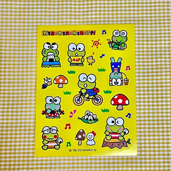 [BUNJANG] Sanrio Keroppi 2003 Classic Stickers / 케로피 고전 2003년 스티커 산리오