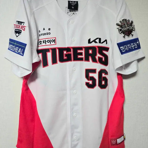 [BUNJANG] Kia Tigers Oh Seon-woo Authentic Home Jersey (XL) / 기아 기아타이거즈 홈 어센틱 오선우 자수마킹 110(XL)판매