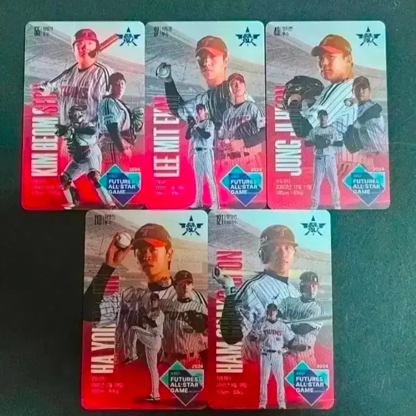 [BUNJANG] LG Twins 2024 Futures All-Star 5-Member Photocard Set / (일괄금액,개별가능)LG '24년 올스타(퓨처스)5인 포카'