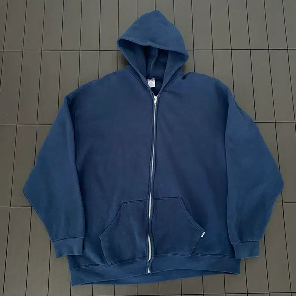 [BUNJANG] Russell Vintage 10s Hoodie Zip-up Navy XL / (XL) 10s 빈티지 러셀 후드집업 네이비